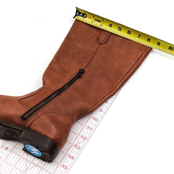 Born Women Shaunie Brown Wide Calf Cognac Riding Boots size 6 - Picture 5 of 10